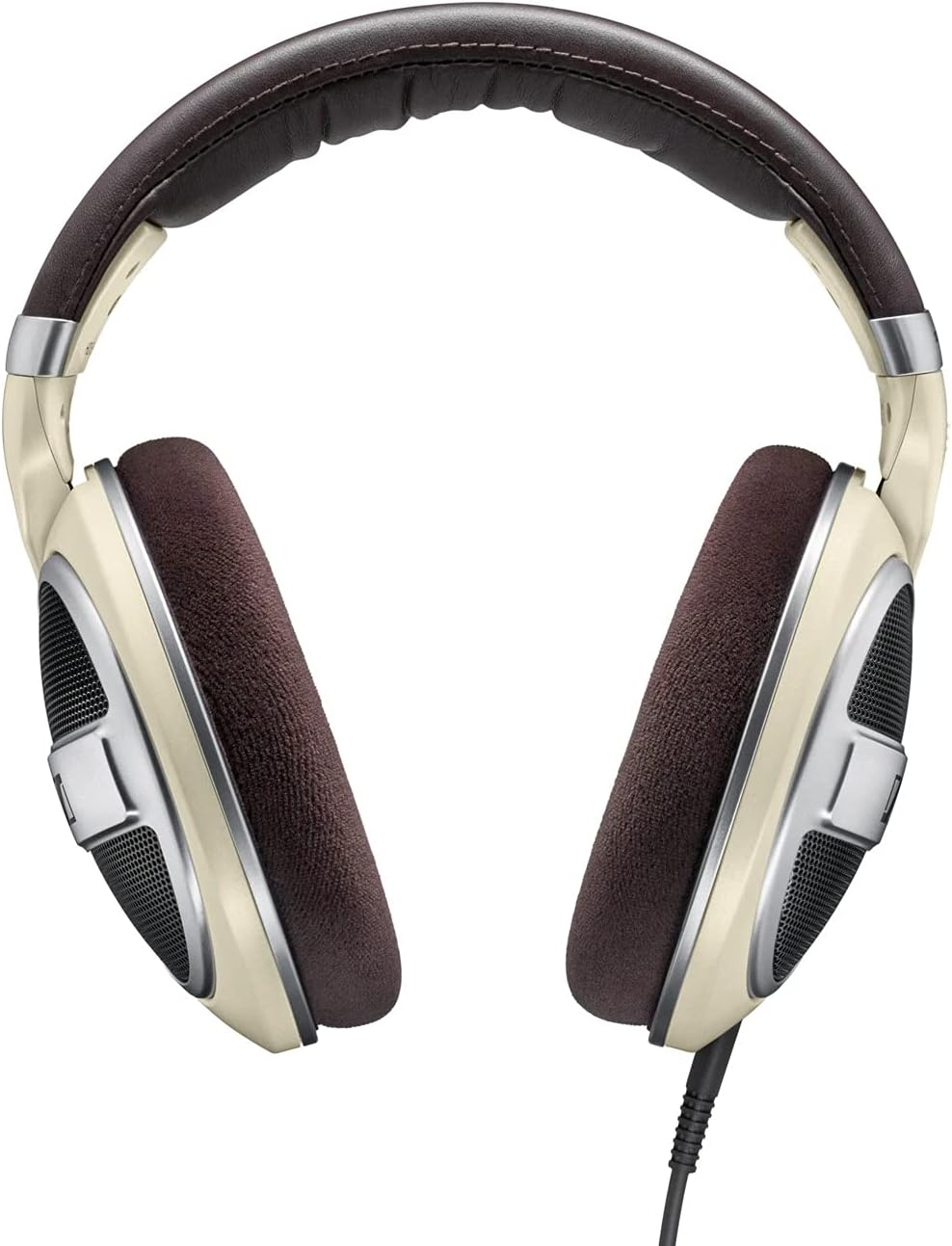 Sennheiser HD 599 koptelefoon met ronde oren en open achterkant - ivoor